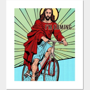 Jesus Meme I' m coming Posters and Art